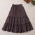 Mori Girl Retro Floral Casual Skirt