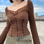 Fairy Grunge Square Neck Top