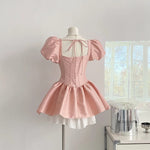 Fairycore Puff Sleeve Corset Dress