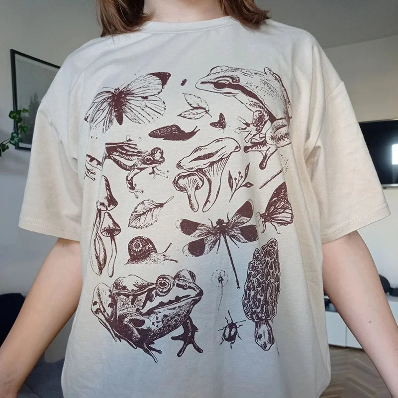 Goblincore Nature Sketch T-Shirt