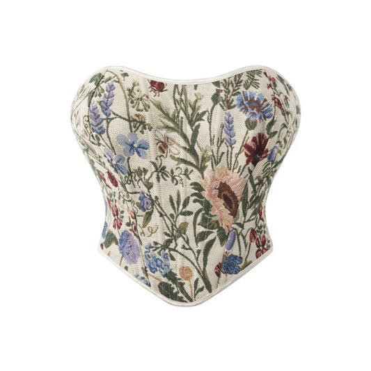 Fairycore Botanical Tapestry Corset Top