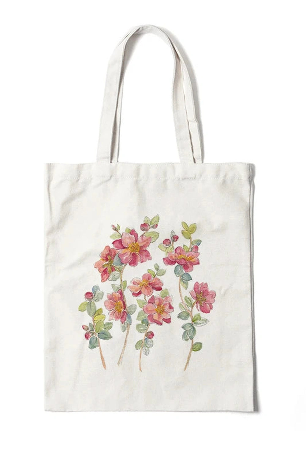 Floral Canvas Tote Bag