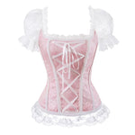 Blush Lace Puff Corset