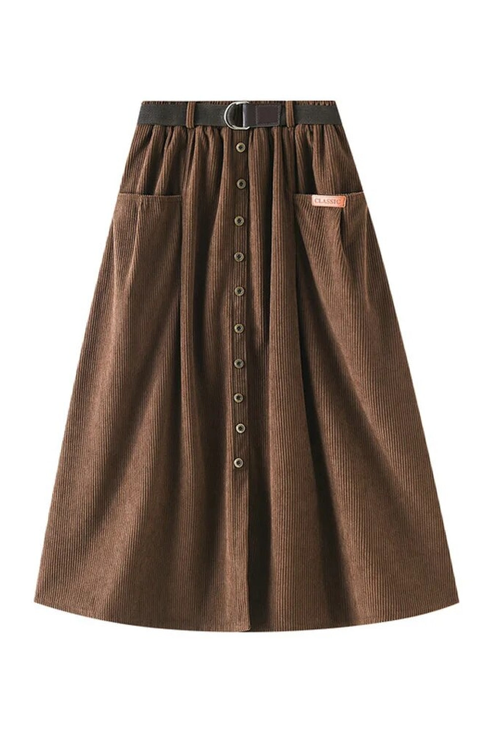 Dark Cottagecore Corduroy Winter Skirt cottagecoreclothes
