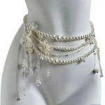 Fairycore Dangling Beaded Belly Chain
