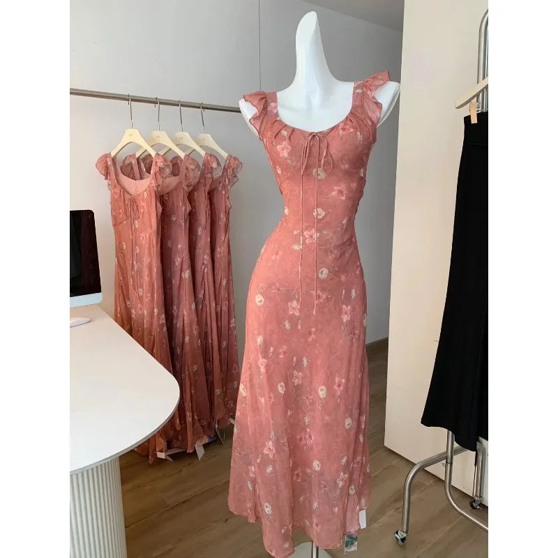 Prairie Blooming Reverie Floral Midi Dress