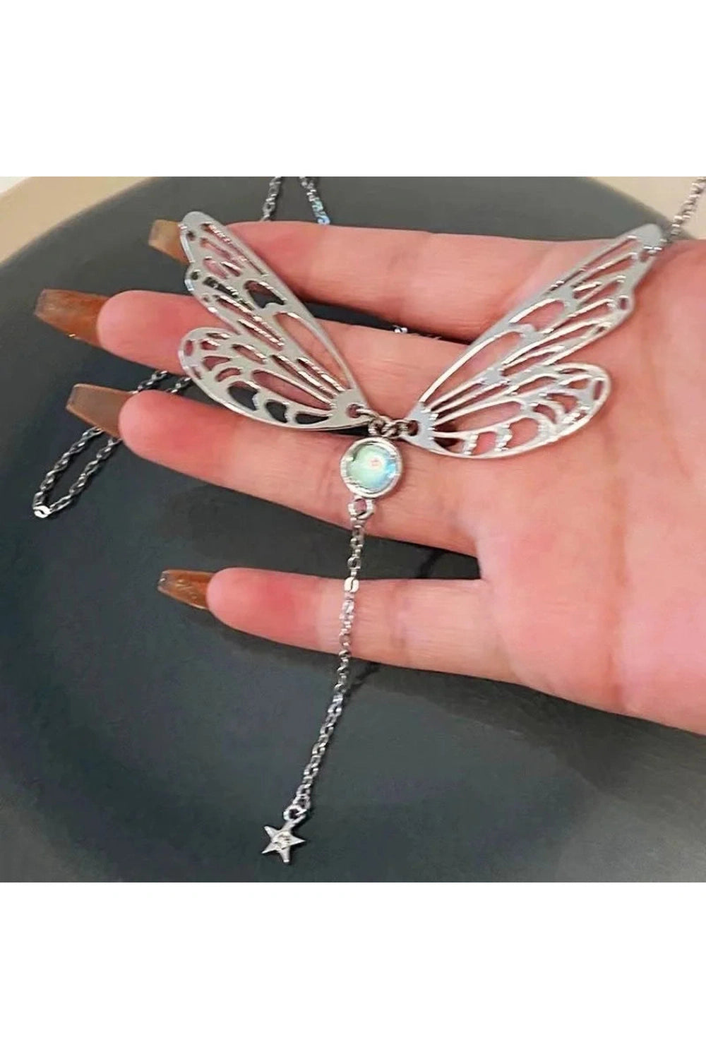 Witch Fairy Butterfly Necklace