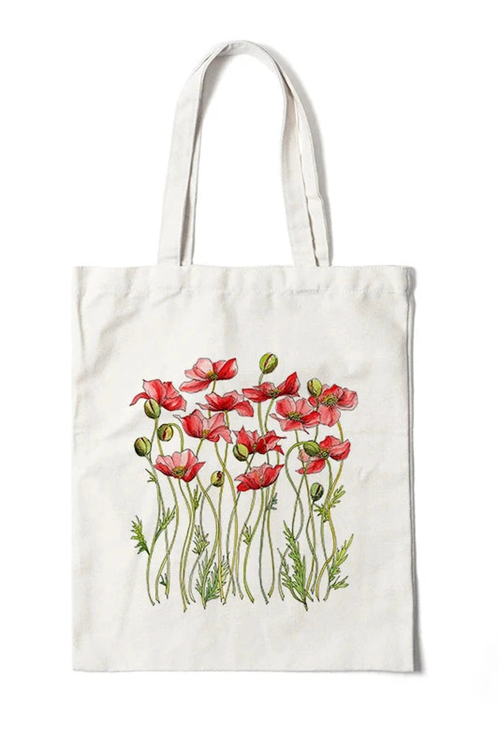 Floral Canvas Tote Bag