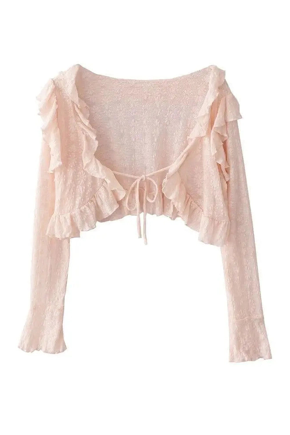 Fairycore Floral Bell Sleeve Top