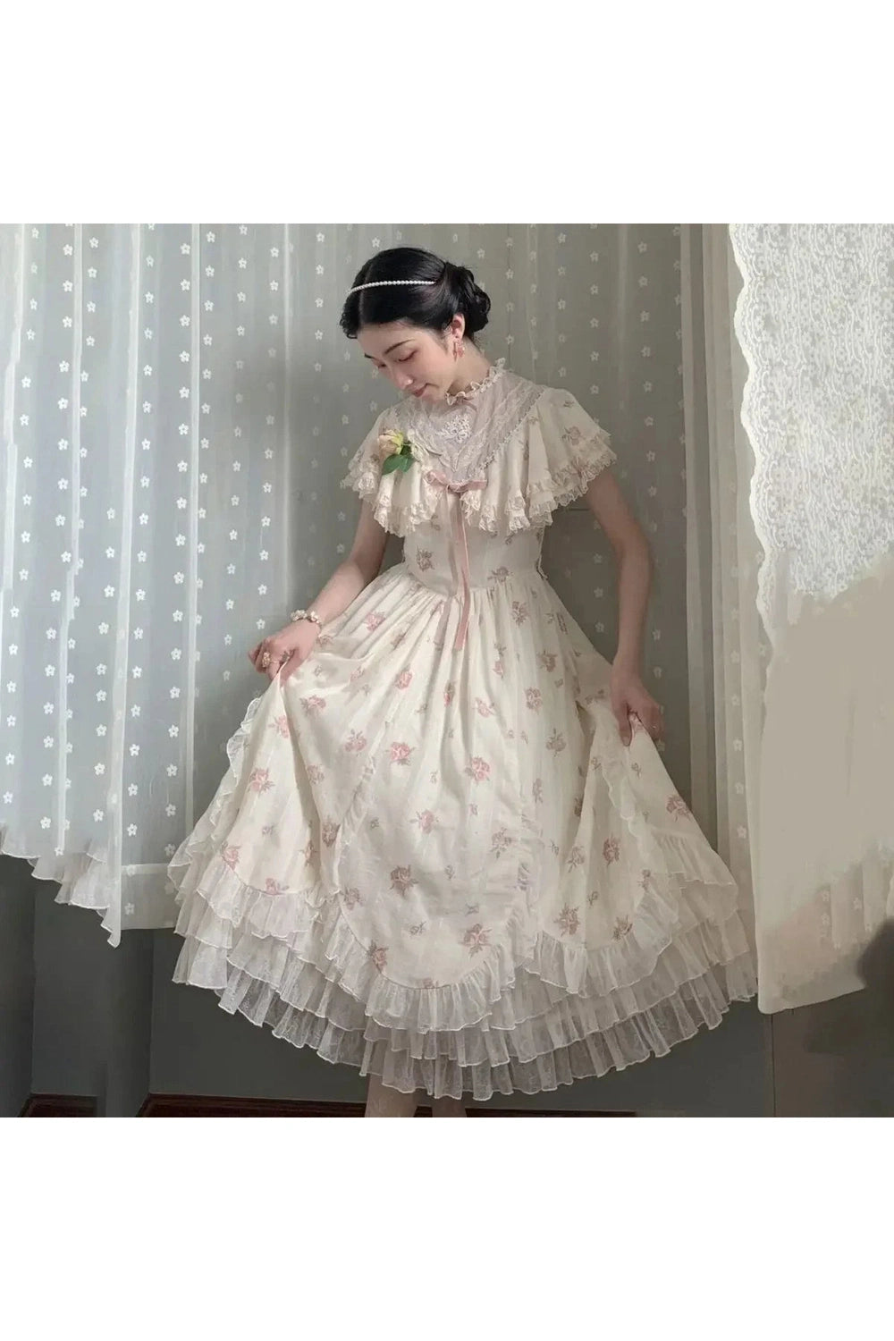 Blush Lace Whisper Dress cottagecoreclothes