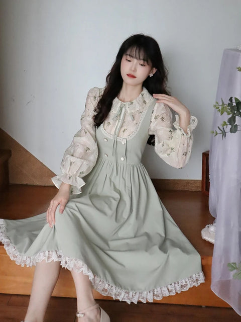 Elegant Vintage Strap Dress