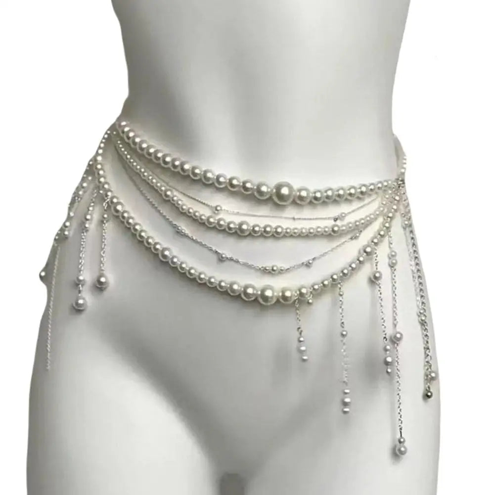 Fairycore Dangling Beaded Belly Chain