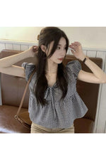 Picnic Charm Puff Sleeve Blouse