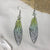 Green Fairy Wing Earrings