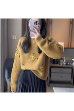 Daisy Daydream Knit Fall Sweater