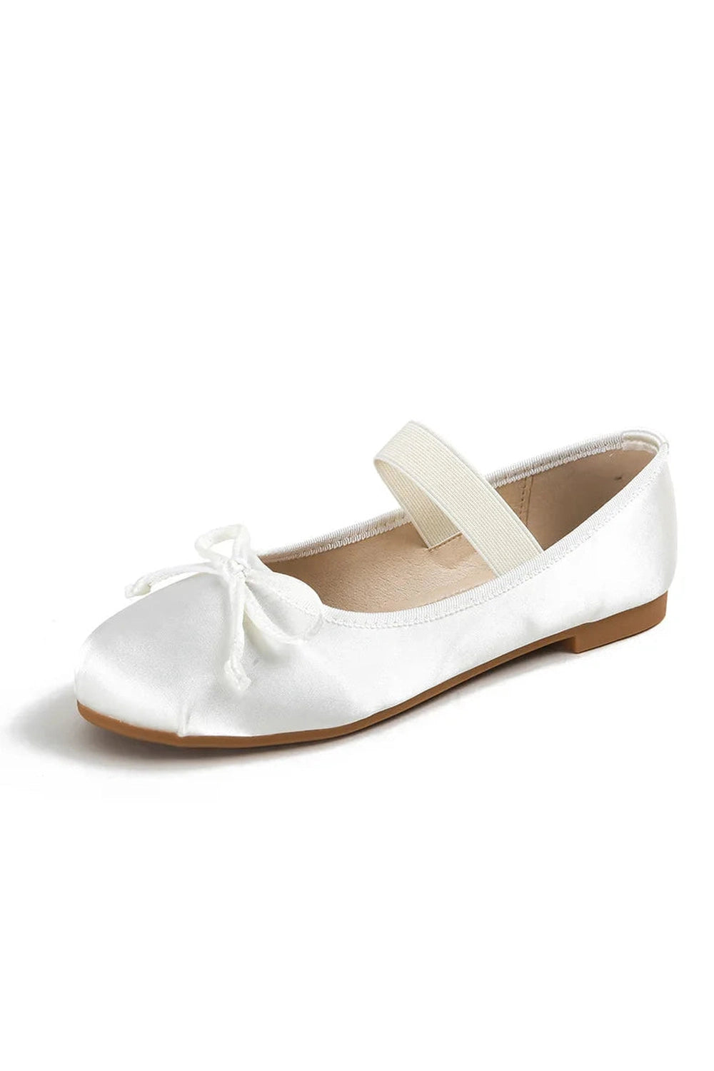 Bow Satin Flats Shoes