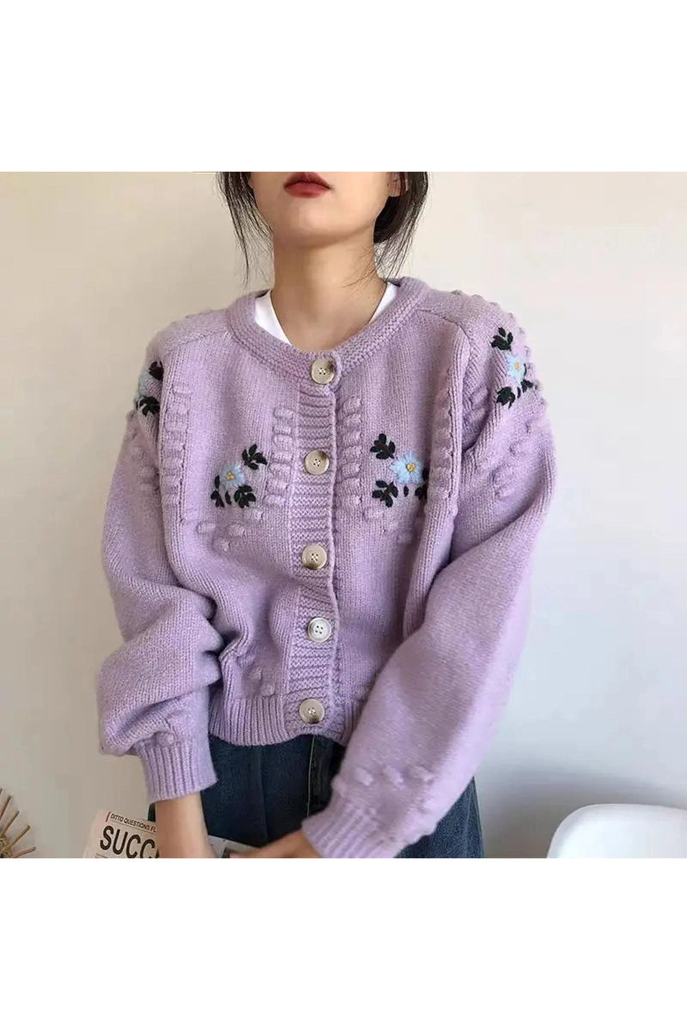 Sunlit Meadow Button-Up Fall Cardigan cottagecoreclothes
