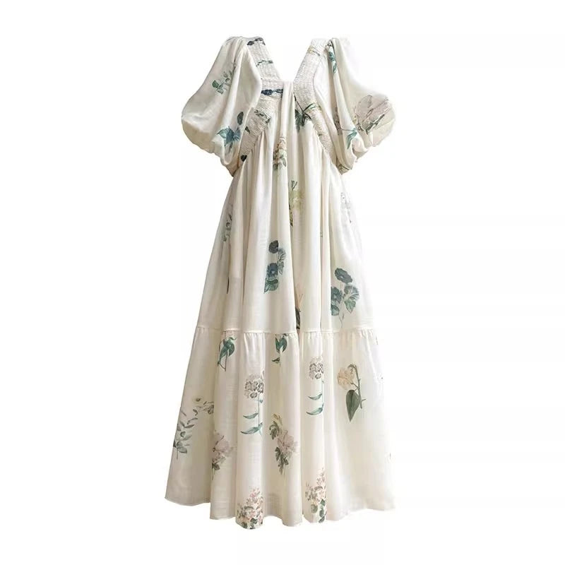 Cottagecore Dreamy Floral Maxi Dress