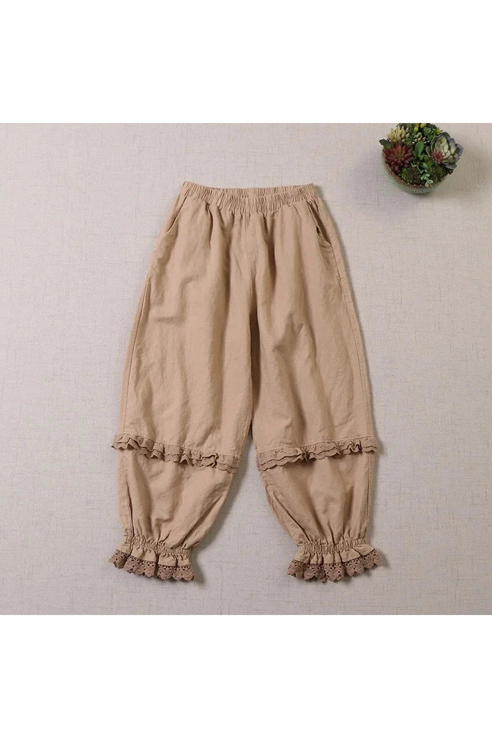 Cotton Linen Victorian Pants