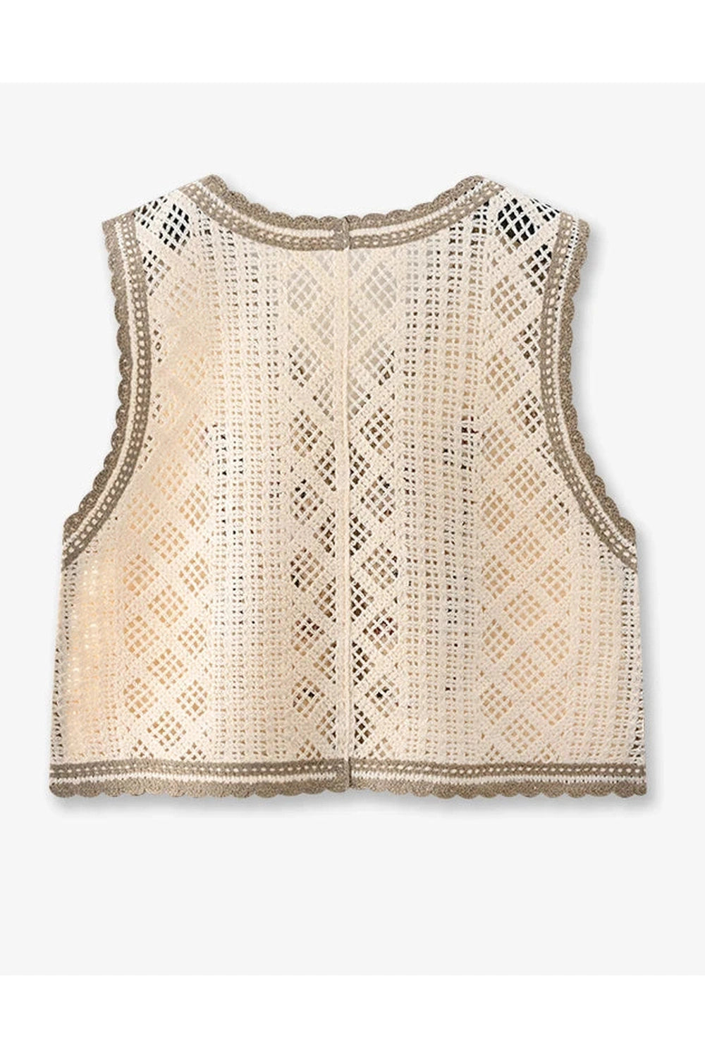 Crochet Floral Vest