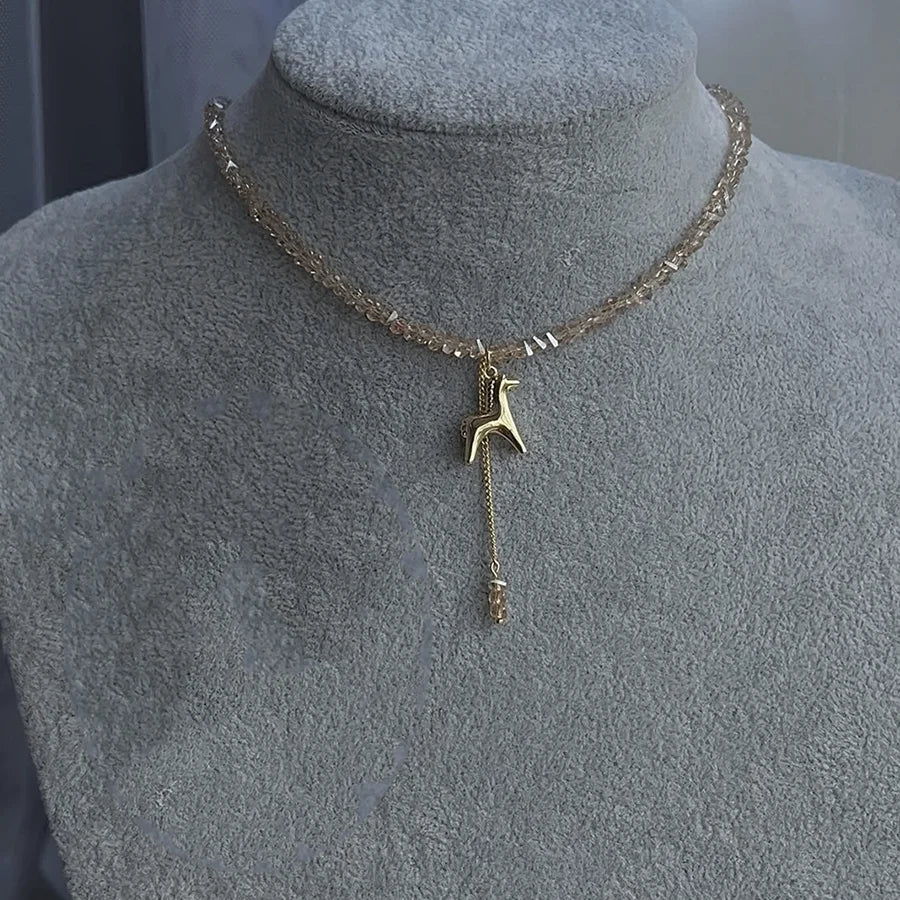 Fairycore Heart Tassel Necklace