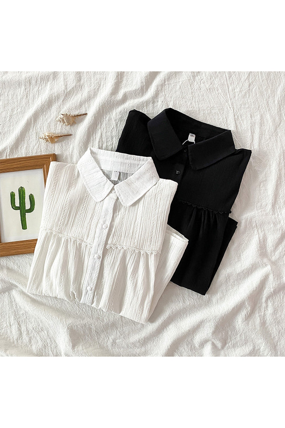 Lace Short Sleeve Shirt. cottagecoreclothes