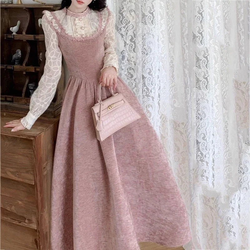 Cottagecore Rose Midi Dress