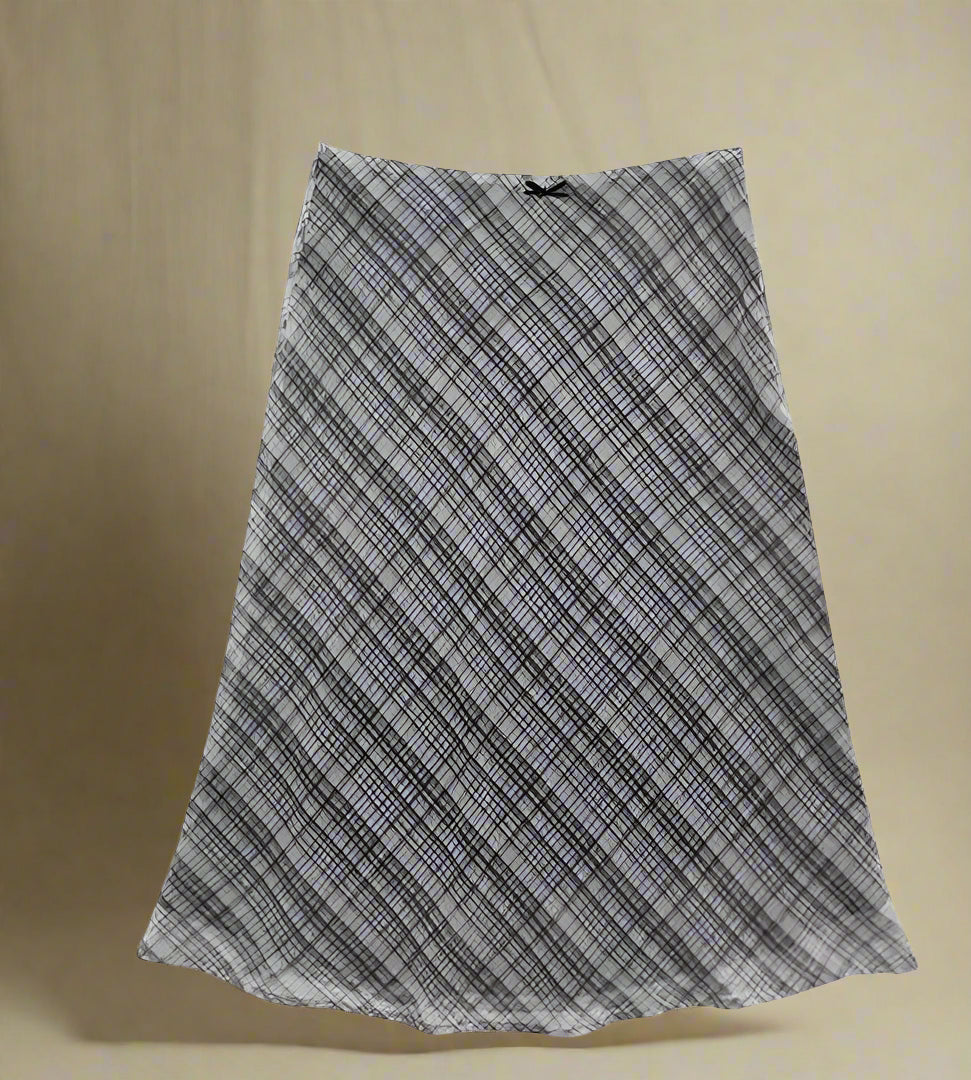 Vintage Plaid A-Line Midi Skirt cottagecoreclothes