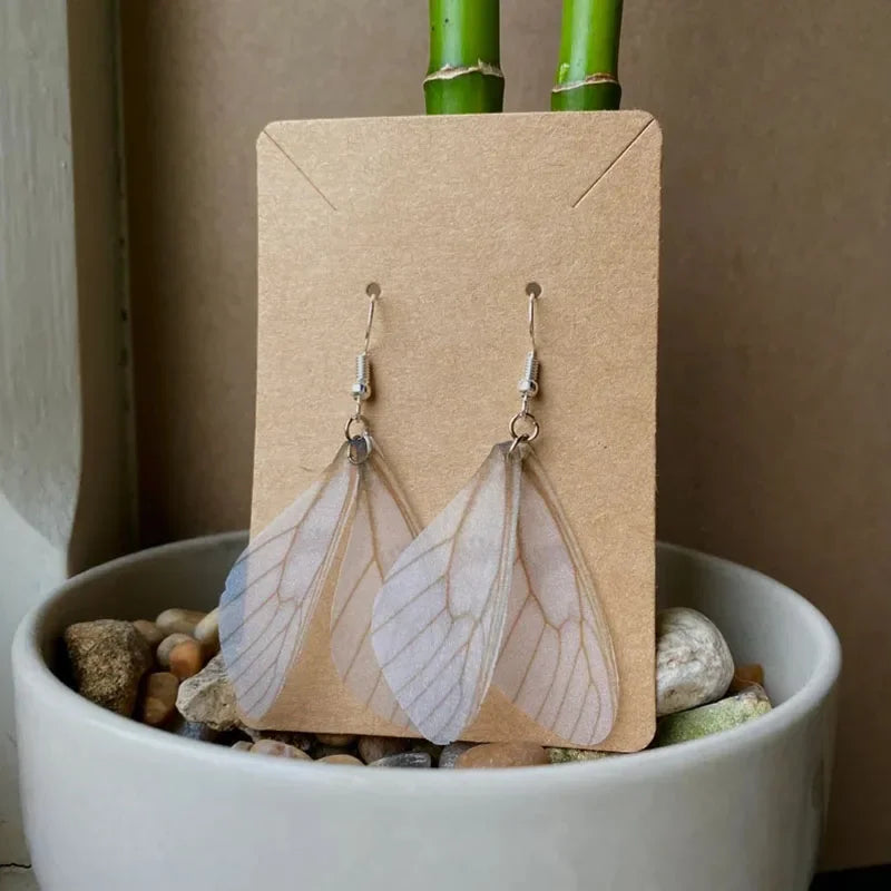 Fairycore Transparent Wing Earrings