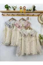 Mori Girl Pastel Collar Lace Blouse