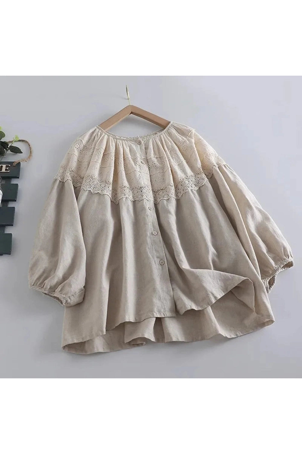 Mori Girl Loose Fit Embroidered Shirt cottagecoreclothes