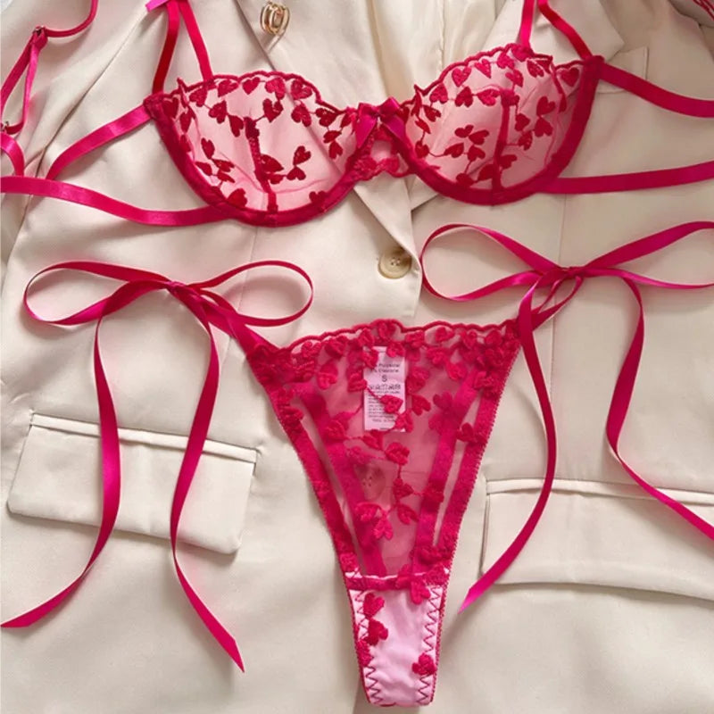 Ethereal Violet Heart Whisper Set