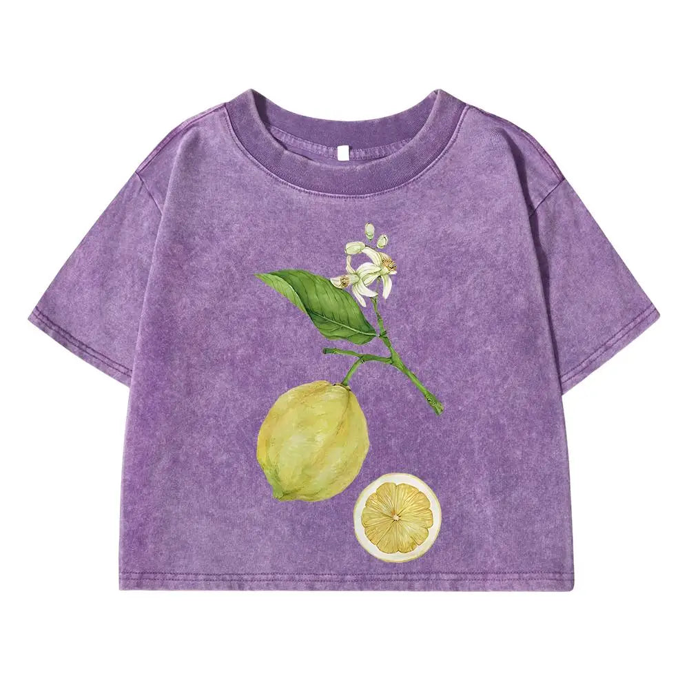 Citrus Blossom Crop T-shirt