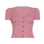 Cherry Picnic Button Blouse