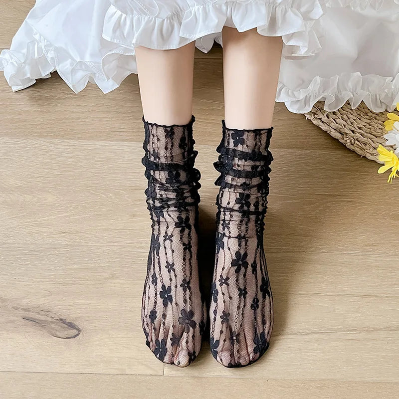 Fairycore Delicate Lace Ankle Socks