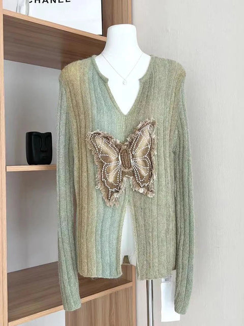 Butterfly Embrace Knit Sweater