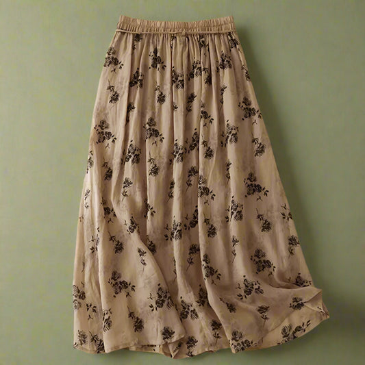 Cottagecore Floral Midi Skirt cottagecoreclothes