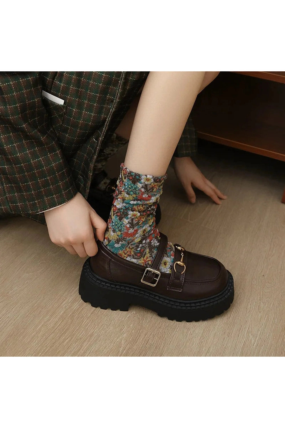 Vintage Embroidery Socks cottagecoreclothes