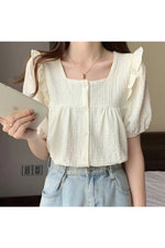 Sun-Kissed Ruffle Blouse