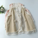 Mori Girl Embroidered Layered Lace Vest