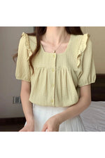 Sun-Kissed Ruffle Blouse