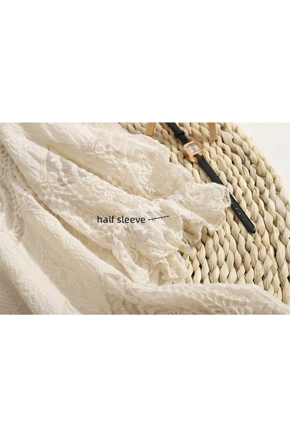 Cotton Puff Sleeve Cover-Up cottagecoreclothes