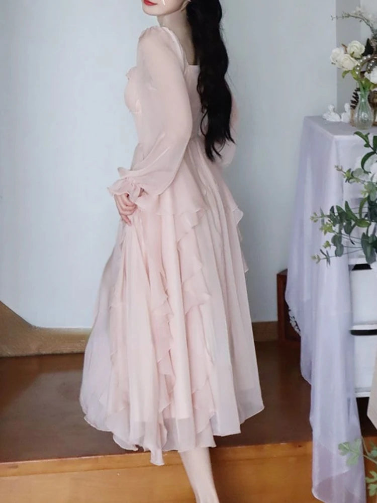 Ethereal Bloom Midi Dress