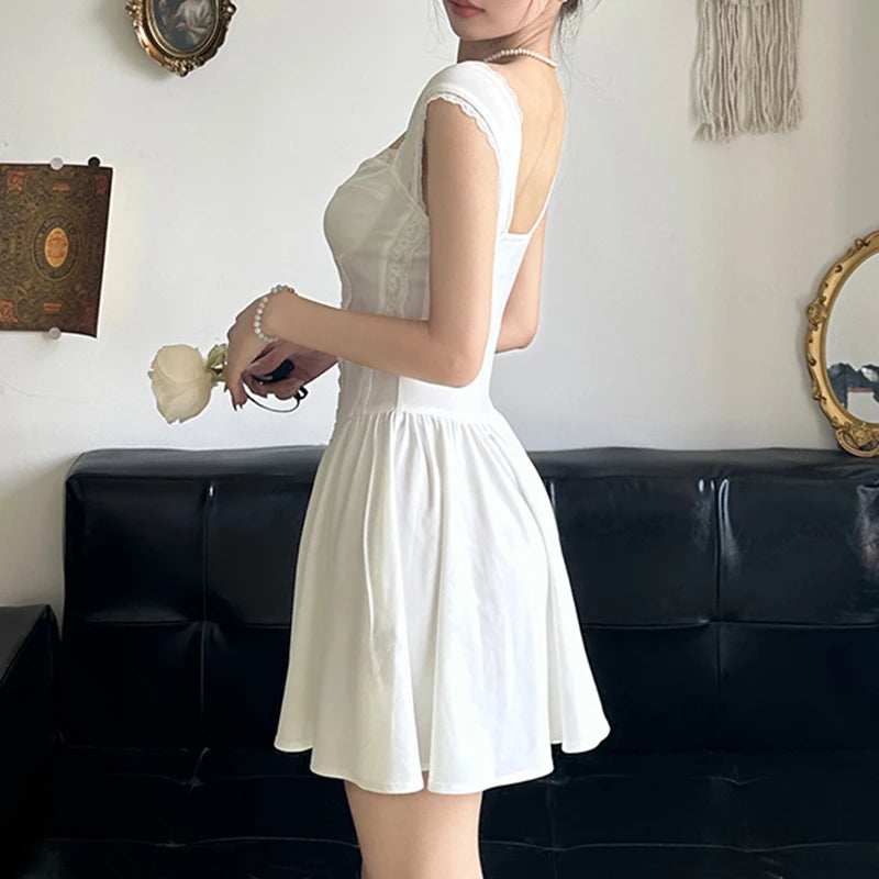 Vintage Inspired Cap Sleeve Mini Dress