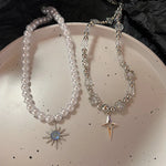 Starlight Glow Pearl Charm Necklaces