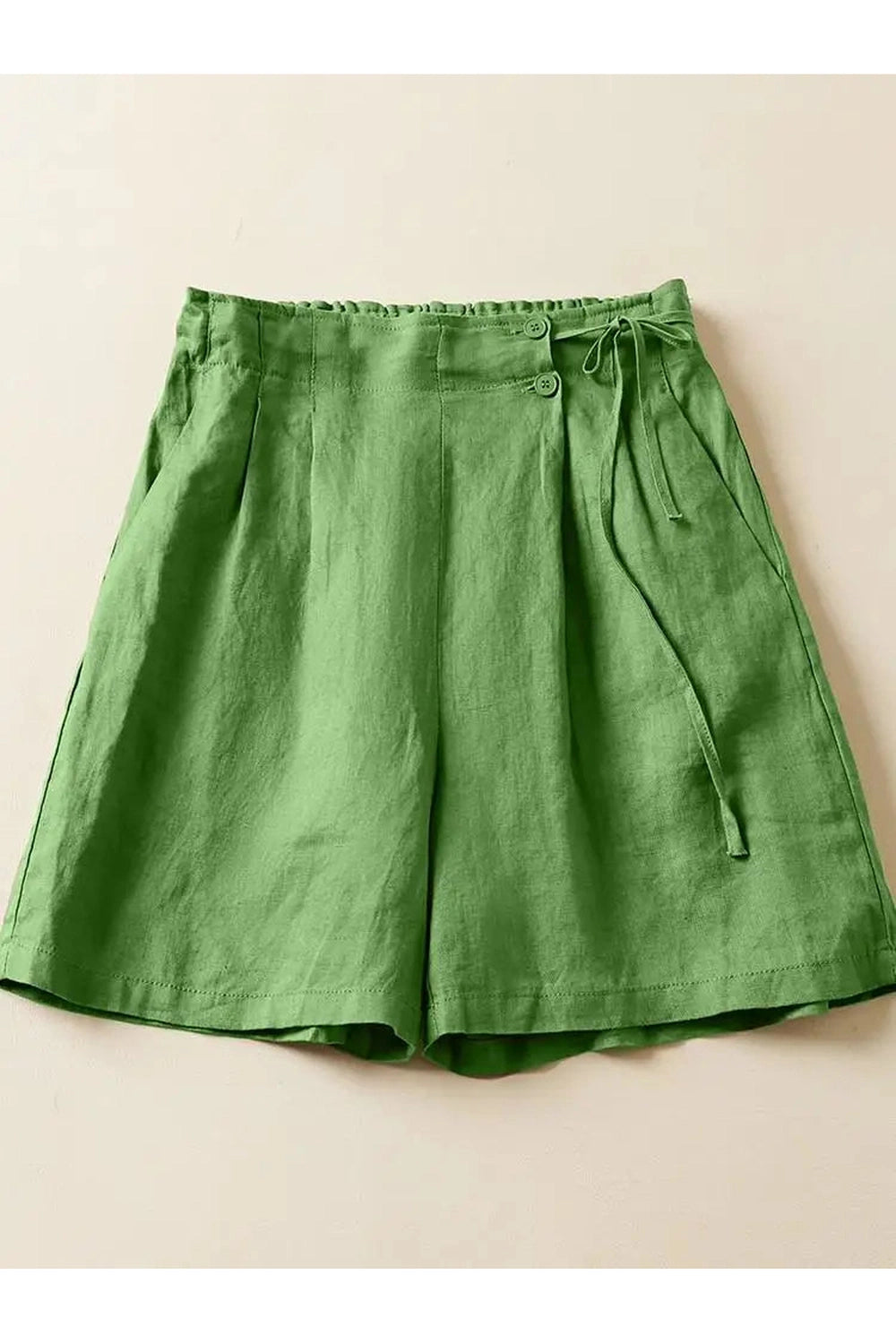 Vintage Rustic Pleated Shorts