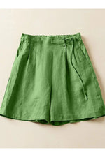 Vintage Rustic Pleated Shorts