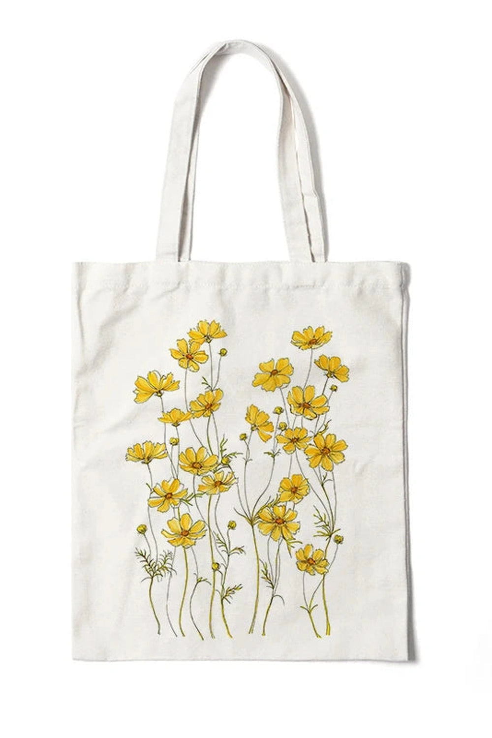 Floral Canvas Tote Bag