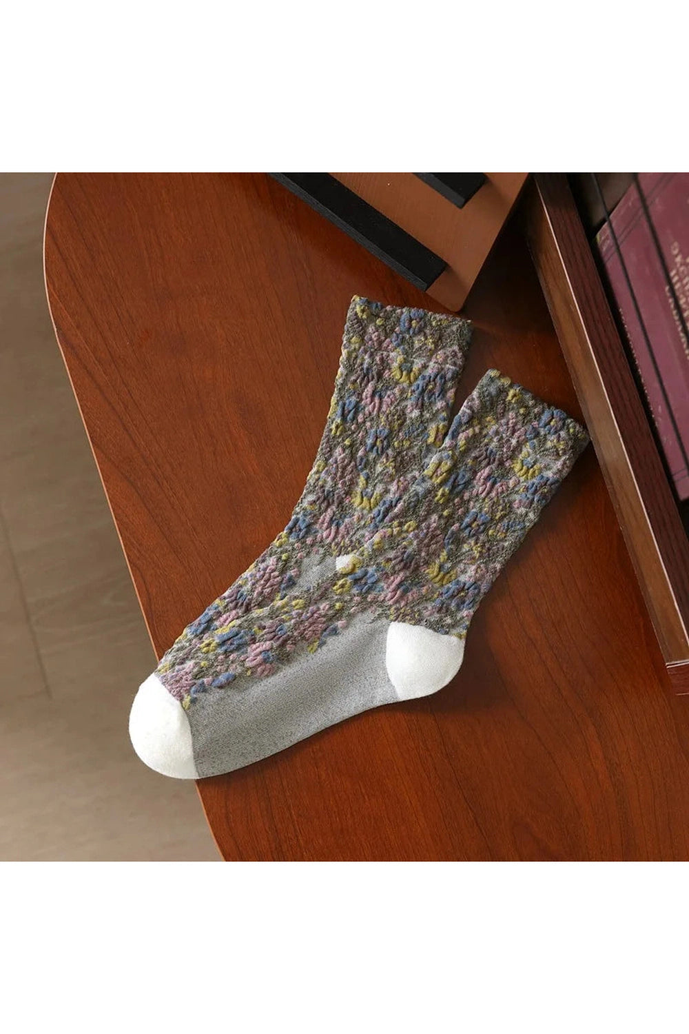 Vintage Embroidery Socks cottagecoreclothes