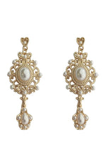 Vintage Baroque Pearl Earrings